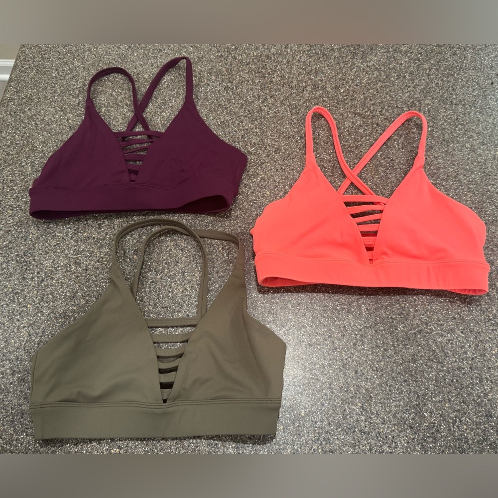 Bundle of 3 Peachy Athletic Seventh Heaven Sports Bras, Size XS (4)